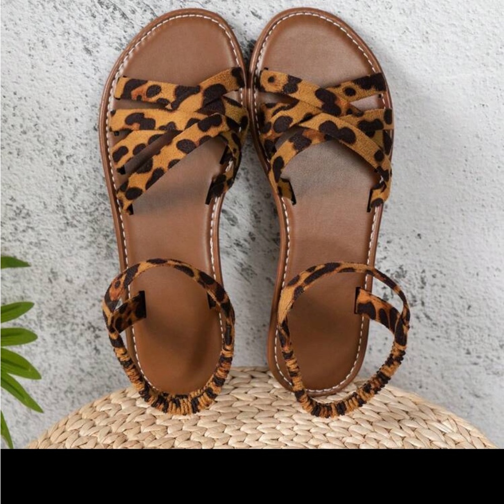Leopard Print Sandals